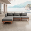 Nouri Aevora Ecklounge Modulgruppe: Wetterfestes Sunbrella Gartensofa für Außenbereich