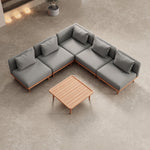Lade das Bild in den Galerie-Viewer, Luxuriöses Nouri Aevora Gartenmodulsofa – Wetterfestes Sunbrella Outdoor Lounge Set

