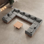 Lade das Bild in den Galerie-Viewer, Nouri Aevora Luxus Modulares Garten Lounge Set – Wetterfeste Outdoor Wohnlandschaft

