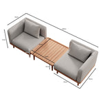 Lade das Bild in den Galerie-Viewer, Nouri Aevora Modernes Outdoor Lounge Set mit 2 Modulen &amp; Tisch
