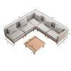 Nouri Modulare Ecksofa-Lounge-Gruppe für Outdoor Sunbrella Stoff Luxuriöse Gartenmöbel
