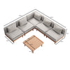 Luxuriöses Nouri Aevora Gartenmodulsofa – Wetterfestes Sunbrella Outdoor Lounge Set