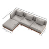 Nouri Aevora Ecklounge Modulgruppe: Wetterfestes Sunbrella Gartensofa für Außenbereich