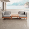 Nouri Aevora Modernes Outdoor Lounge Set mit 2 Modulen & Tisch