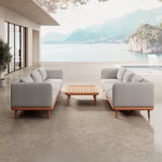Lade das Bild in den Galerie-Viewer, Nouri Aevora Luxus Outdoor Lounge Relaxgruppe – Modernes, Wetterfestes Gartensofa mit Sunbrella
