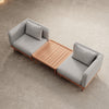 Nouri Aevora Modernes Outdoor Lounge Set mit 2 Modulen & Tisch