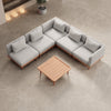 Nouri Modulare Ecksofa-Lounge-Gruppe für Outdoor Sunbrella Stoff Luxuriöse Gartenmöbel