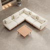 Nouri Modulare Ecksofa-Lounge-Gruppe für Outdoor Sunbrella Stoff Luxuriöse Gartenmöbel
