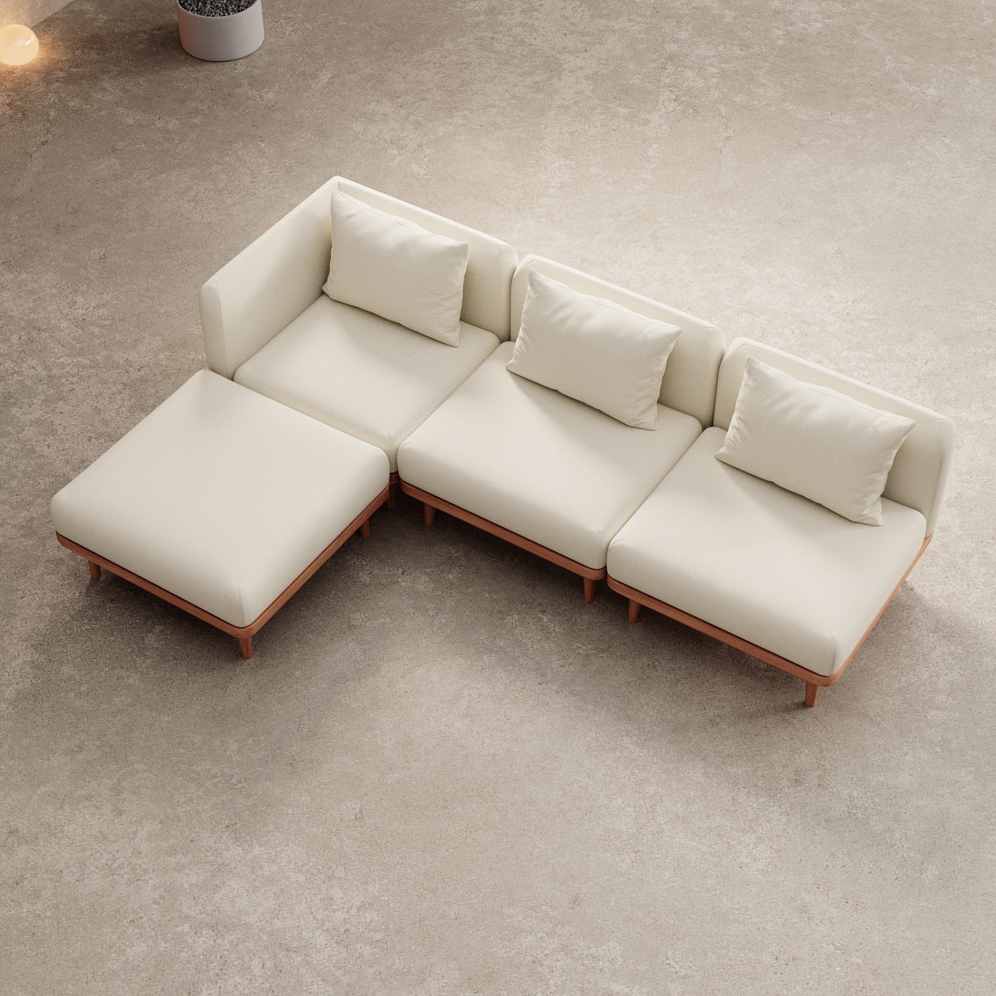 Nouri Aevora Ecklounge Modulgruppe: Wetterfestes Sunbrella Gartensofa für Außenbereich