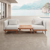 Nouri Aevora Modernes Outdoor Lounge Set mit 2 Modulen & Tisch