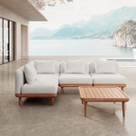 Lade das Bild in den Galerie-Viewer, Luxuriöses Nouri Eckmodul Gartensofa – Wetterfestes Sunbrella Outdoor Lounge Set
