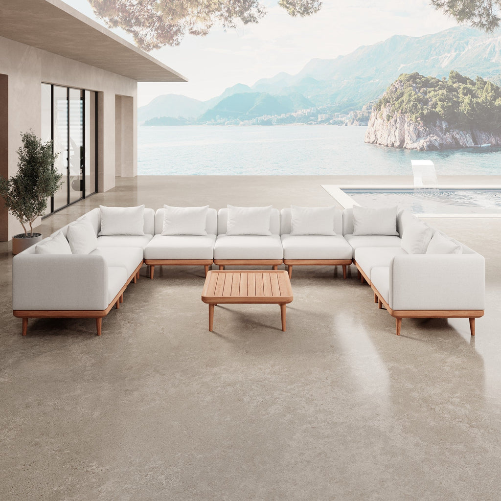 Nouri Aevora Luxus Modulares Garten Lounge Set – Wetterfeste Outdoor Wohnlandschaft