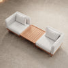 Nouri Aevora Modernes Outdoor Lounge Set mit 2 Modulen & Tisch