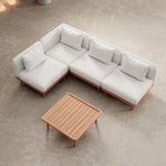 Lade das Bild in den Galerie-Viewer, Luxuriöses Nouri Eckmodul Gartensofa – Wetterfestes Sunbrella Outdoor Lounge Set
