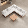 Nouri Modulare Ecksofa-Lounge-Gruppe für Outdoor Sunbrella Stoff Luxuriöse Gartenmöbel