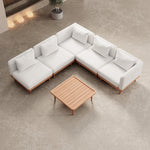 Lade das Bild in den Galerie-Viewer, Nouri Modulare Ecksofa-Lounge-Gruppe für Outdoor Sunbrella Stoff Luxuriöse Gartenmöbel

