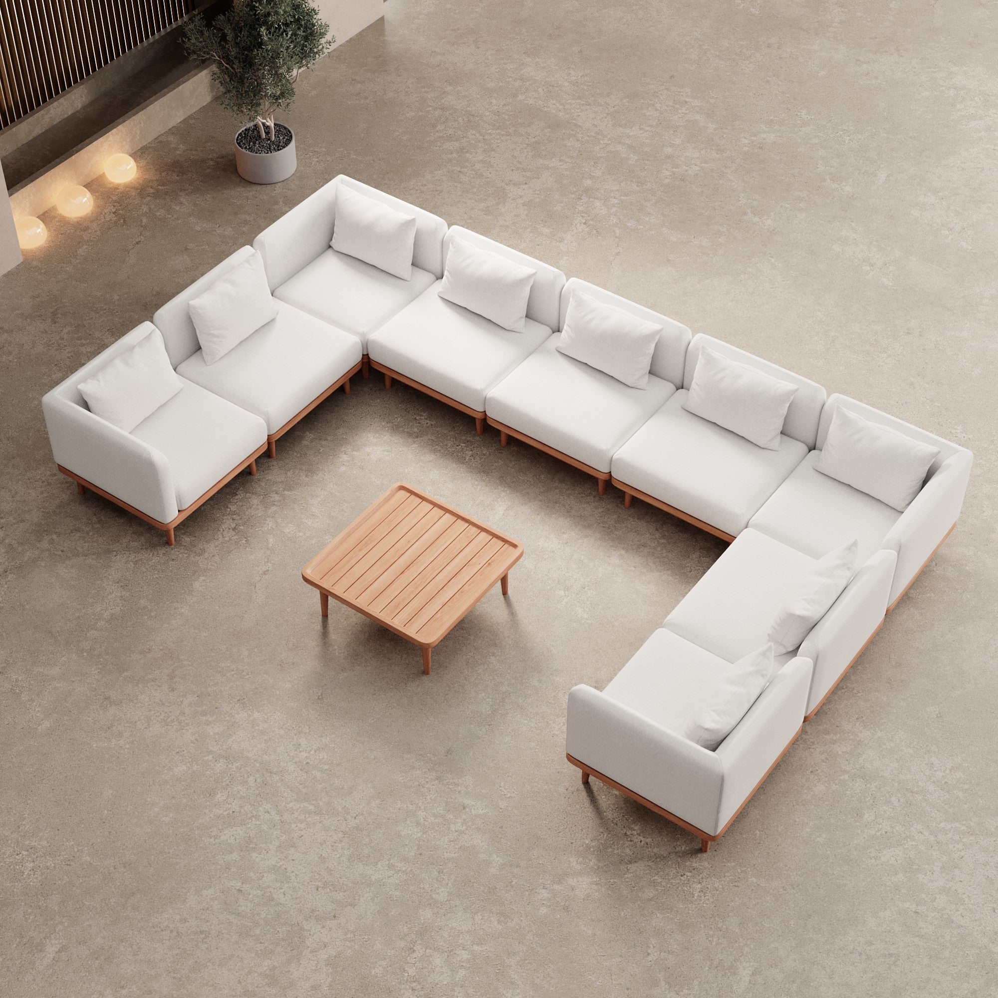Luxuriöse Nouri Outdoor Wohnlandschaft – Aevora Kollektion für Garten