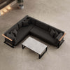 Vayla L-Form Outdoor Loungesofa mit Tisch – Elegantes Aluminium Gartenmöbel Set