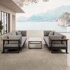 Vayla Luxus Outdoor Lounge Set: 2 Dreisitzer, Tisch, Aluminium, Sunbrella® Polster