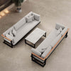 Vayla Luxus Outdoor Lounge Set: 2 Dreisitzer, Tisch, Aluminium, Sunbrella® Polster