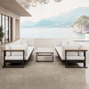Vayla Luxus Outdoor Lounge Set: 2 Dreisitzer, Tisch, Aluminium, Sunbrella® Polster
