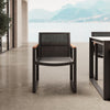Vayla Garten Essgruppe: Moderner Betonoptik Tisch mit 8 Premium Outdoor-Sesseln
