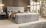 Lade das Bild in den Galerie-Viewer, Luxuriöses Cord-Boxspringbett mit Integriertem Stauraum: Ultimativer Schlafkomfort und Eleganz
