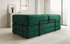 Luxuriöses "Lazy" 3-Sitzer Samt Designer Sofa mit Schlaffunktion und Stauraum