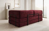Luxuriöses "Lazy" 3-Sitzer Samt Designer Sofa mit Schlaffunktion und Stauraum