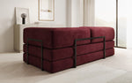 Lade das Bild in den Galerie-Viewer, Luxuriöses &quot;Lazy&quot; 3-Sitzer Samt Designer Sofa mit Schlaffunktion und Stauraum
