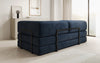 Luxuriöses "Lazy" 3-Sitzer Samt Designer Sofa mit Schlaffunktion und Stauraum