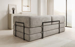 Lade das Bild in den Galerie-Viewer, Luxuriöses &quot;Lazy&quot; 3-Sitzer Samt Designer Sofa mit Schlaffunktion und Stauraum
