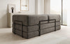 Luxuriöses "Lazy" 3-Sitzer Samt Designer Sofa mit Schlaffunktion und Stauraum