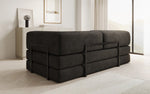 Lade das Bild in den Galerie-Viewer, Luxuriöses &quot;Lazy&quot; 3-Sitzer Samt Designer Sofa mit Schlaffunktion und Stauraum
