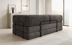 Lade das Bild in den Galerie-Viewer, Elegantes, Modernes 3-Sitzer Cordsofa Lazy: Komfort, Schlaffunktion &amp; Praktischer Stauraum
