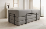 Lade das Bild in den Galerie-Viewer, Luxuriöses Designer Lazy 3-Sitzer Schlafsofa mit Stauraum in Bouclé
