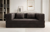Luxuriöses "Lazy" 3-Sitzer Samt Designer Sofa mit Schlaffunktion und Stauraum