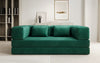 Luxuriöses "Lazy" 3-Sitzer Samt Designer Sofa mit Schlaffunktion und Stauraum