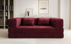 Luxuriöses "Lazy" 3-Sitzer Samt Designer Sofa mit Schlaffunktion und Stauraum