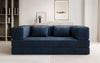 Luxuriöses "Lazy" 3-Sitzer Samt Designer Sofa mit Schlaffunktion und Stauraum