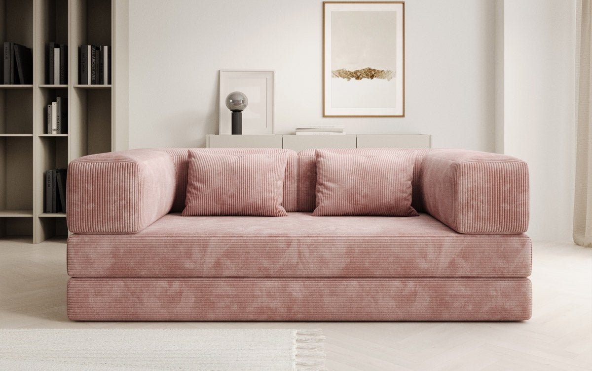 Elegantes, Modernes 3-Sitzer Cordsofa Lazy: Komfort, Schlaffunktion & Praktischer Stauraum