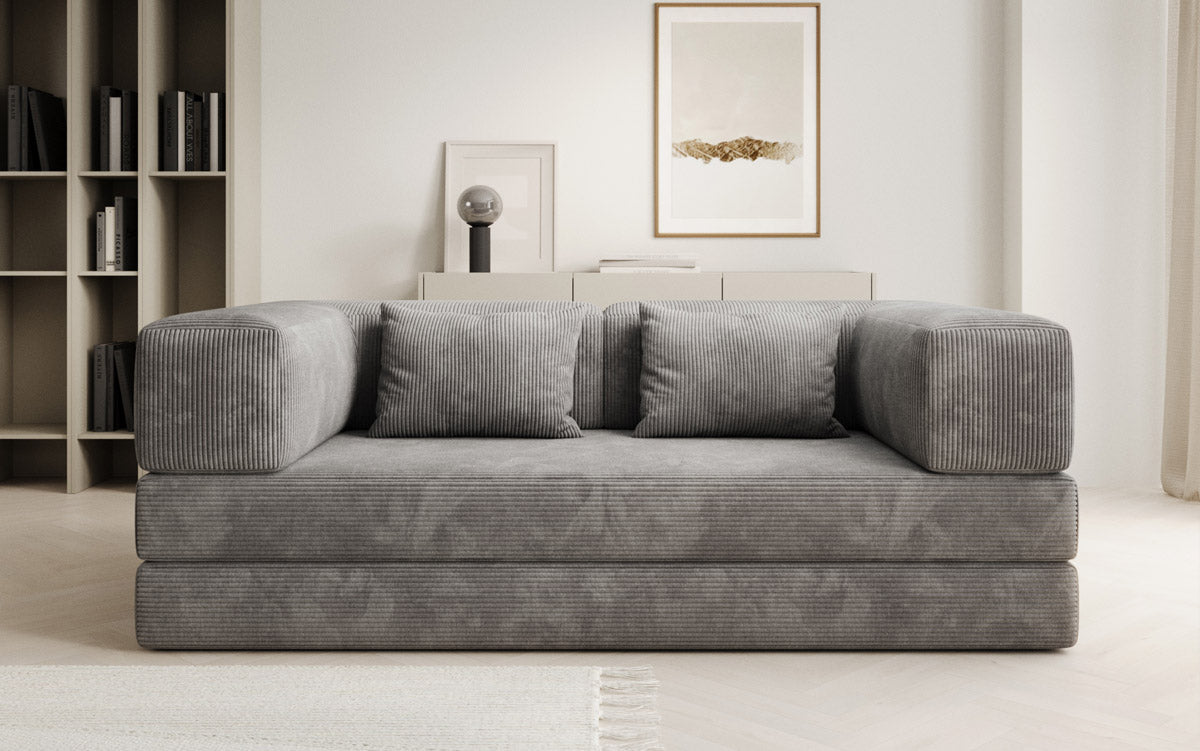 Elegantes, Modernes 3-Sitzer Cordsofa Lazy: Komfort, Schlaffunktion & Praktischer Stauraum