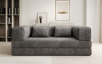 Lade das Bild in den Galerie-Viewer, Elegantes, Modernes 3-Sitzer Cordsofa Lazy: Komfort, Schlaffunktion &amp; Praktischer Stauraum
