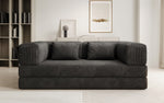 Lade das Bild in den Galerie-Viewer, Elegantes, Modernes 3-Sitzer Cordsofa Lazy: Komfort, Schlaffunktion &amp; Praktischer Stauraum
