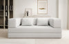 Luxuriöses Designer Lazy 3-Sitzer Schlafsofa mit Bouclé-Stoff und Stauraum