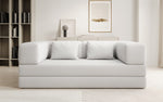 Lade das Bild in den Galerie-Viewer, Luxuriöses Designer Lazy 3-Sitzer Schlafsofa mit Bouclé-Stoff und Stauraum
