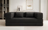 Luxuriöses Designer Lazy 3-Sitzer Schlafsofa mit Bouclé-Stoff und Stauraum