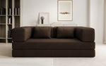 Lade das Bild in den Galerie-Viewer, Luxuriöses Designer Lazy 3-Sitzer Schlafsofa mit Bouclé-Stoff und Stauraum
