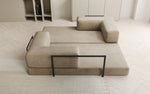 Lade das Bild in den Galerie-Viewer, Luxuriöses &quot;Lazy&quot; 3-Sitzer Samt Designer Sofa mit Schlaffunktion und Stauraum
