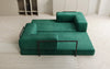 Luxuriöses "Lazy" 3-Sitzer Samt Designer Sofa mit Schlaffunktion und Stauraum